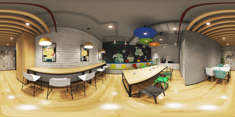 Cafe 360 degree 3D view